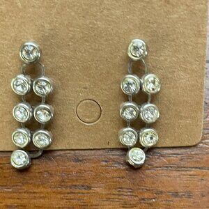 Bundle 3/$12.  Faux Diamond Drop Earrings.